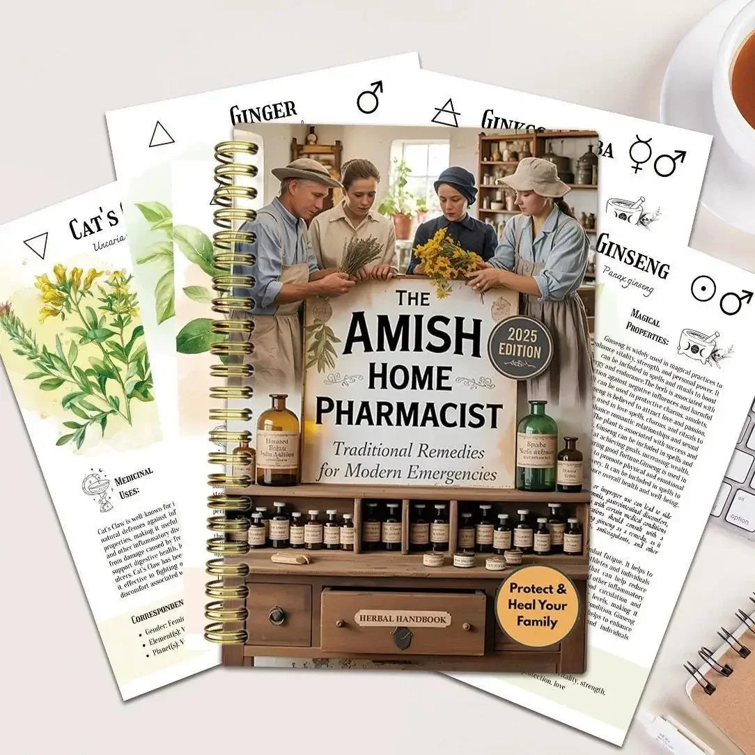 Herbal Remedies Handbook Traditional Natural Healing Guide Amish Home Pharmacy for Modern Wellness Health Lifestyle Solutions