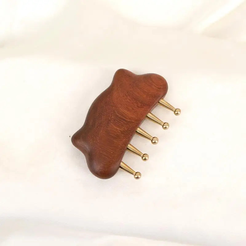 Portable Brass Gua Sha Massage Tool Head Neck Leg Body Meridian Massager Lymphatic Muscle Relief Pain Deep Tissue Massage