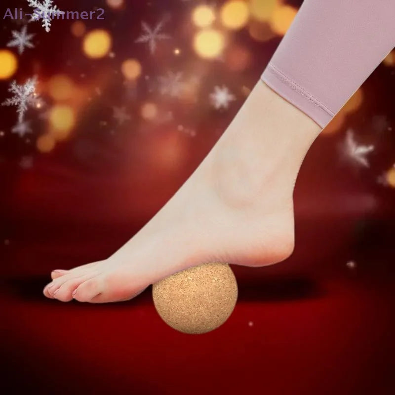 Cork Massage Ball Back Massage Foot Massager Yoga Ball Tension Release Therapy Myofascial Ball Relax Muscles Trigger Point