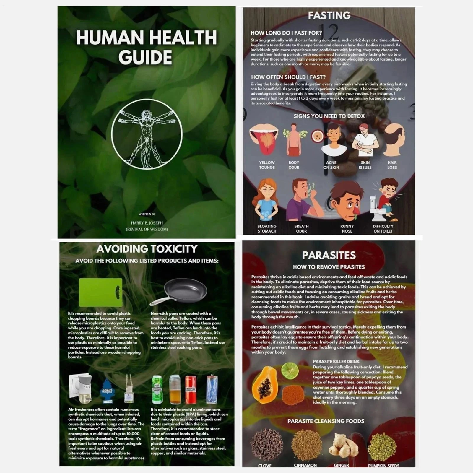Human Health Guide by Joseph Self-Help Wellness Book for Meditation Spiritual Growth and Individual Development