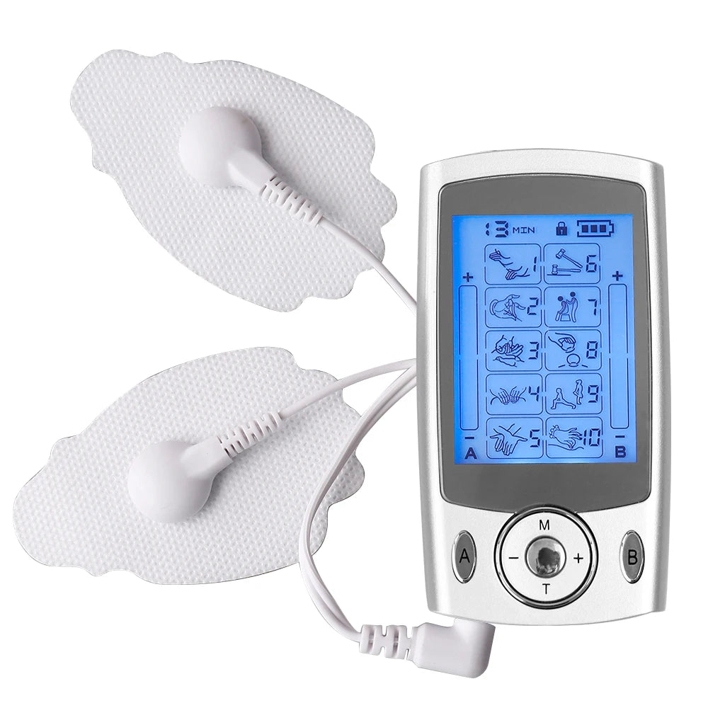 10 Modes 20 Intensity Pulse Acupuncture Massage Machine TENS Massager for Body EMS Muscle Stimulator Relaxation Pain Relief Tool