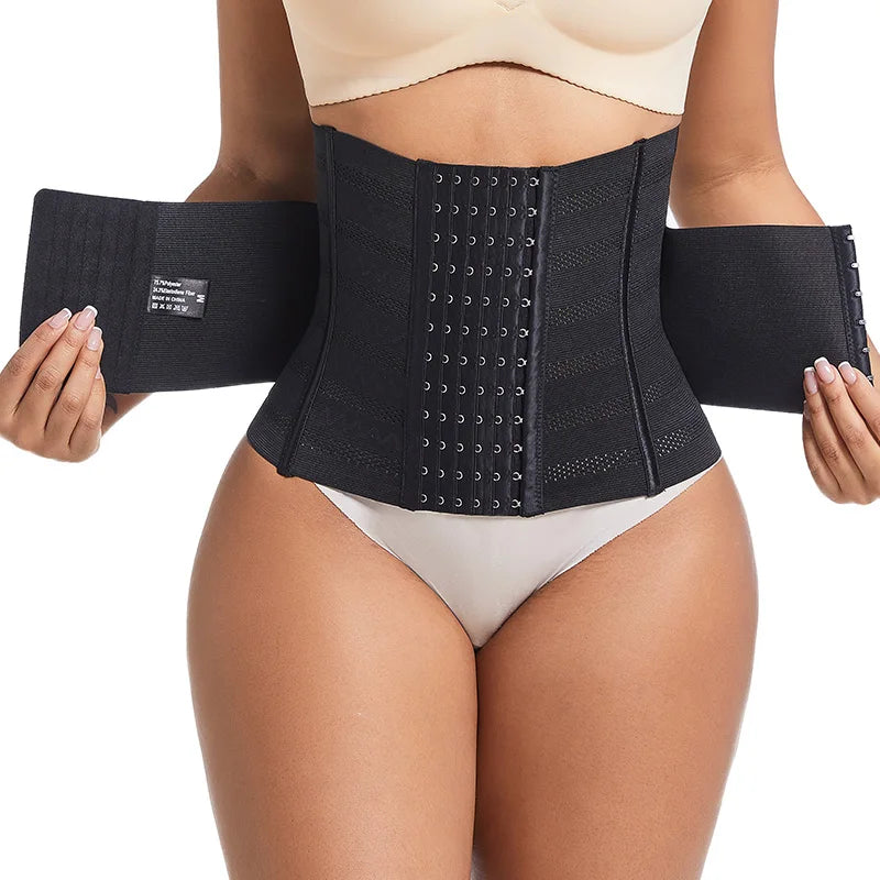 Shapewear Women Corset Waist Trainer Body Shaper Double Tummy Control Slimming Sheath Flat Belly Reductive Belts Sport Girdle