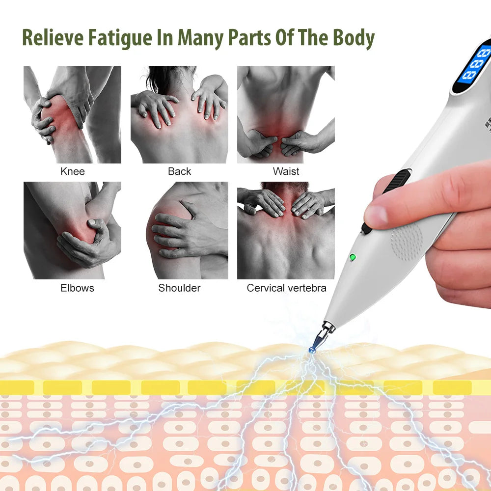 Acupuncture and Moxibustion Pen Electroacupuncture Acupoint Muscle Stimulator Massage Equipment with Digital Display