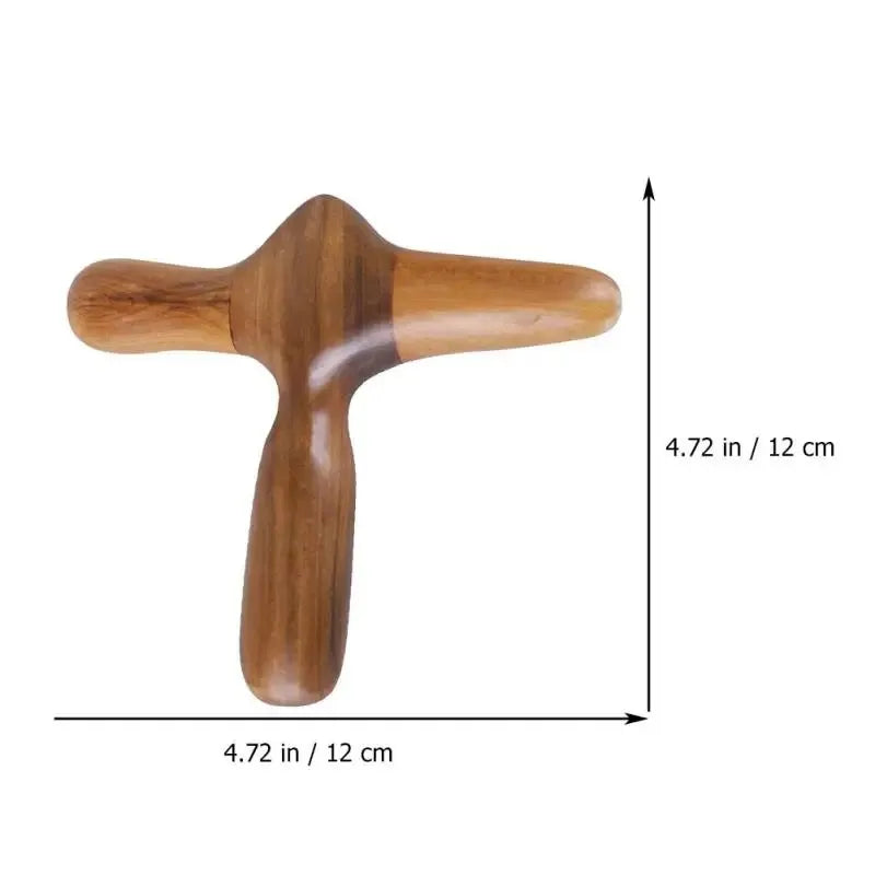 A wooden foot massage stick, muscle relief massage tool, ergonomic foot acupressure massager