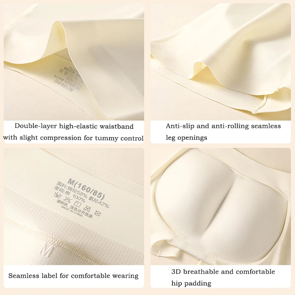 Padded Shapewear For Women High Waist Hip Enhancer Body Shaper Shorts Seamless Underwear Tummy Control Butt Lifter Panties