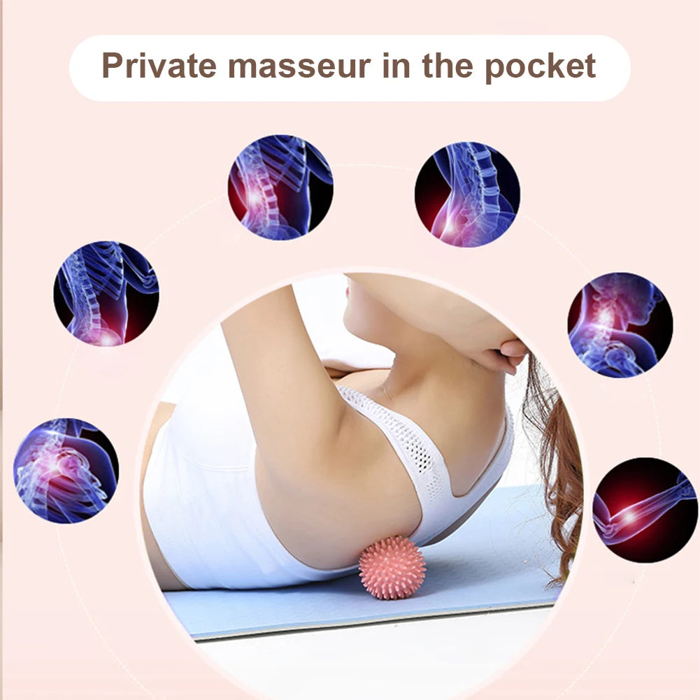 Foot Massage Ball With Spikes Pilates Yoga Sports Fitness Muscle Relaxation Massage Ball Plantar Fasciitis Therapy Ball for Hand