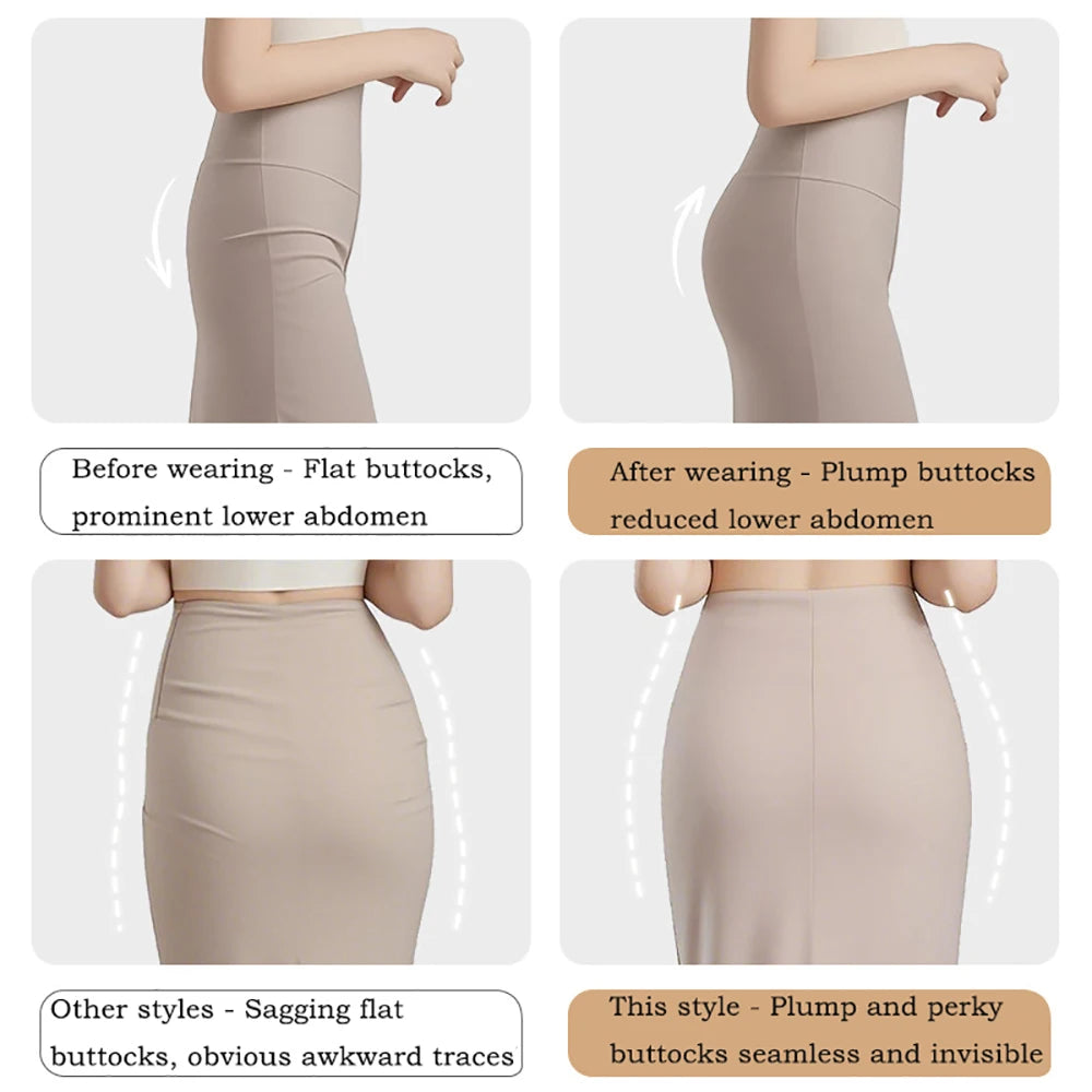 Padded Shapewear For Women High Waist Hip Enhancer Body Shaper Shorts Seamless Underwear Tummy Control Butt Lifter Panties