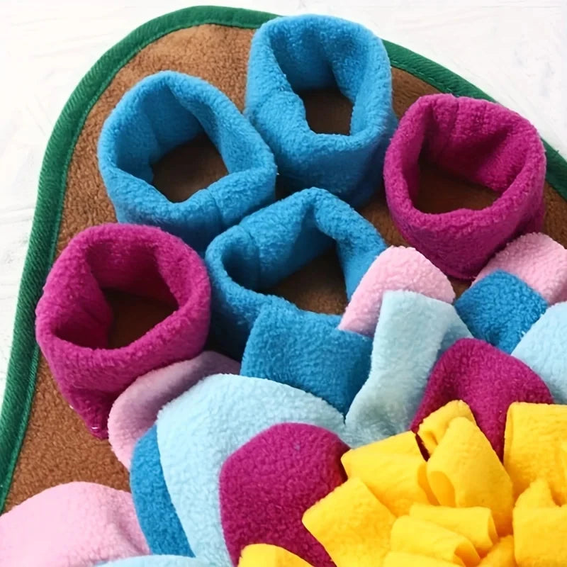 Pet Sniffing Training Mat Dogs Cats Slow Food Mat Educational Stress Relief Bite Resistant Pets Eco-friendly Training Blanket