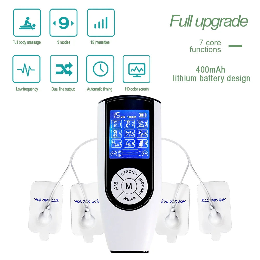 TENS Massager Cross Acupuncture Moxibustion EMS Muscle Stimulator for Electrostimulator Whole Body Massage Digital Machine