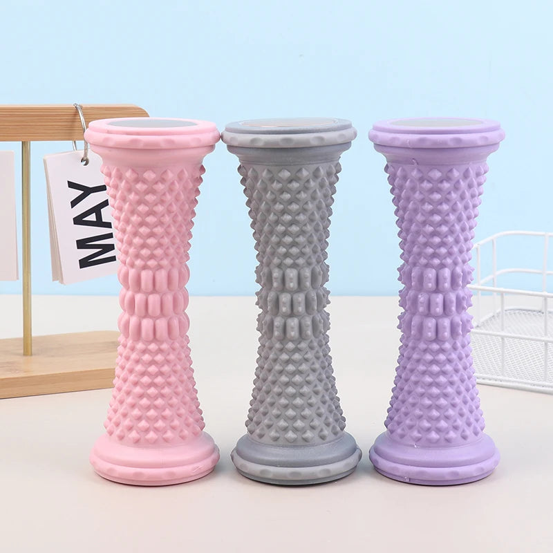 Muscle Relaxation Pain Relief Care Foot Massager Roller Yoga Massage Ball Plantar Fascia Roller Plastic Manual Foot Massager