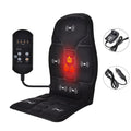 Electric Back Massager Heating Vibrating Full Body Cushion Lumbar Shoulder Pain Relief Car Home Office Muscular Masajadors Pad