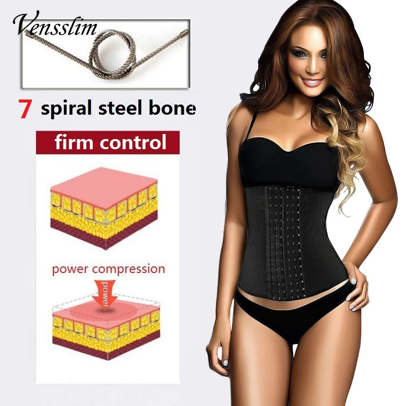 Plus Size Slimming Shapewear Women Dress Waist Trainer Body Shaper Underwear Modeling Belt Strap Tummy Trimmer Corset