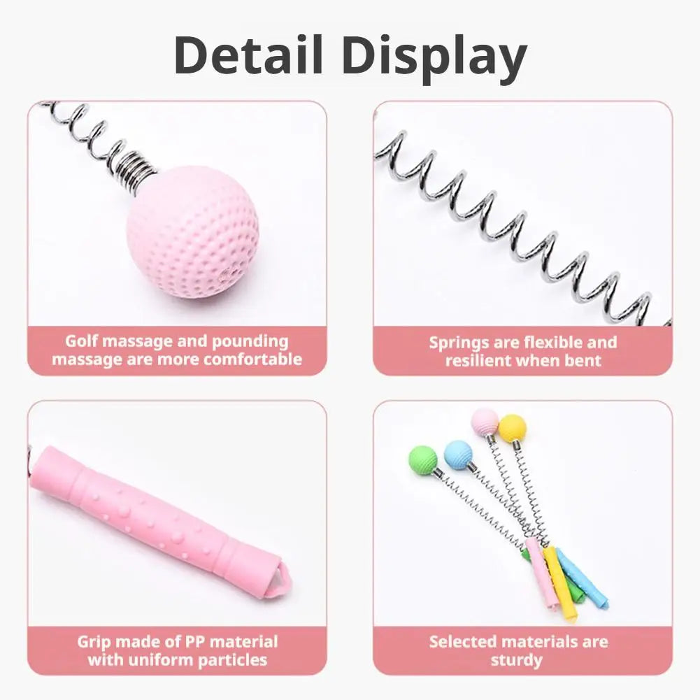 Massage Hammer Golf Ball Massage Hammer Pain Reduce Fatigue Relief Stress Relieve Neck Should Back Manual Massage