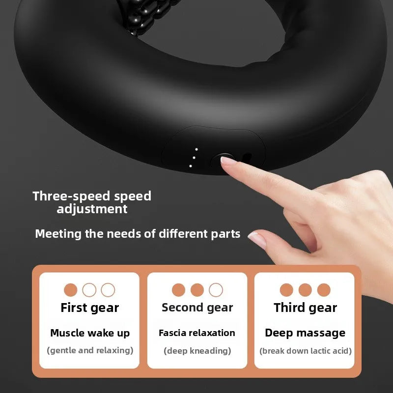Deep Tissue Percussion Massage 3 Adjustable Speed Handheld Vibrating Massager for Neck Shoulder Back Body Muscle Pain Relief