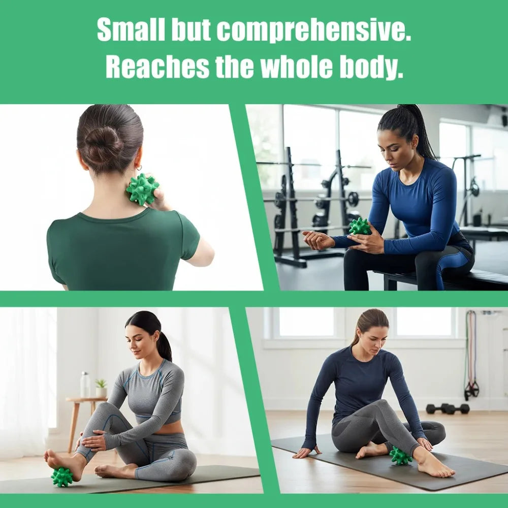 Hedgehog Massage Ball Deep Tissue Myofascial Release Full Body Muscle Relaxation Foot Back Yoga Fitness Wellness Tool