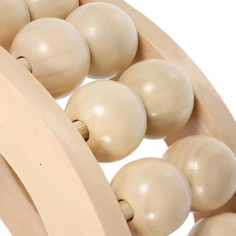 [F] Handheld Relaxation Massage Ball Roller, Handheld Wooden Full-body Massager, Deep Tissue Massager, Relieves Muscle Soreness
