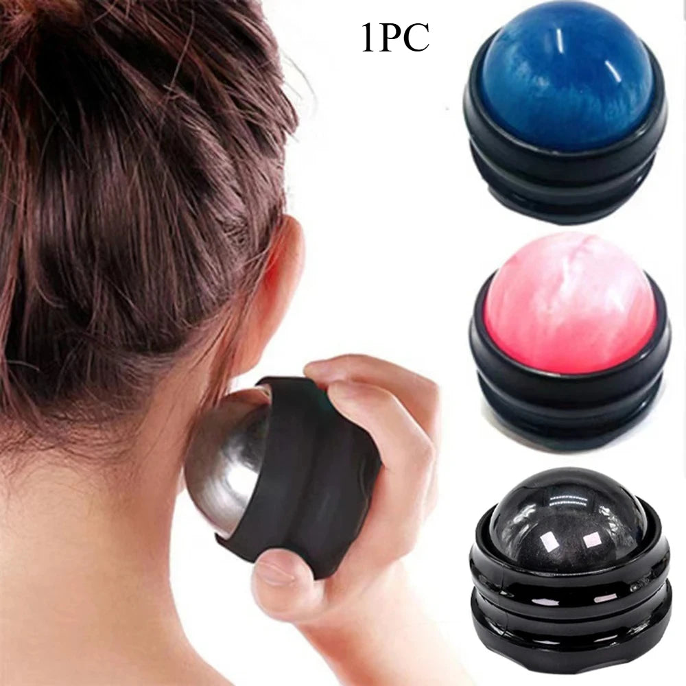 Mini Manual Therapy Body Massager Ball 360 Degree Spin Design Self Massage Tool for Back Shoulders Foot Massage