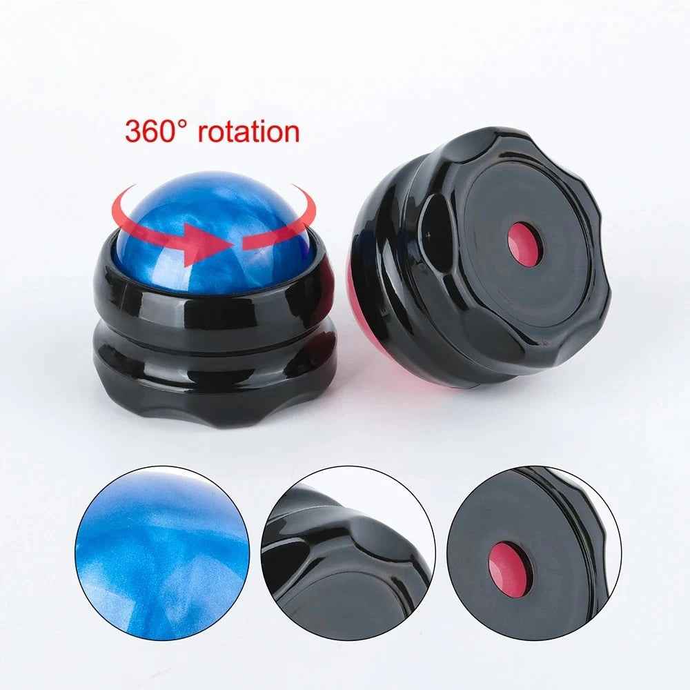 Mini Manual Therapy Body Massager Ball 360 Degree Spin Design Self Massage Tool for Back Shoulders Foot Massage