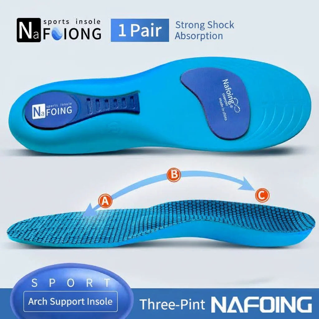 Orthopedic Insoles for Feet Sport Shock-absorbing Insole for Shoes Arch Support Plantar Fasciitis Templates Pads Men Women Sole