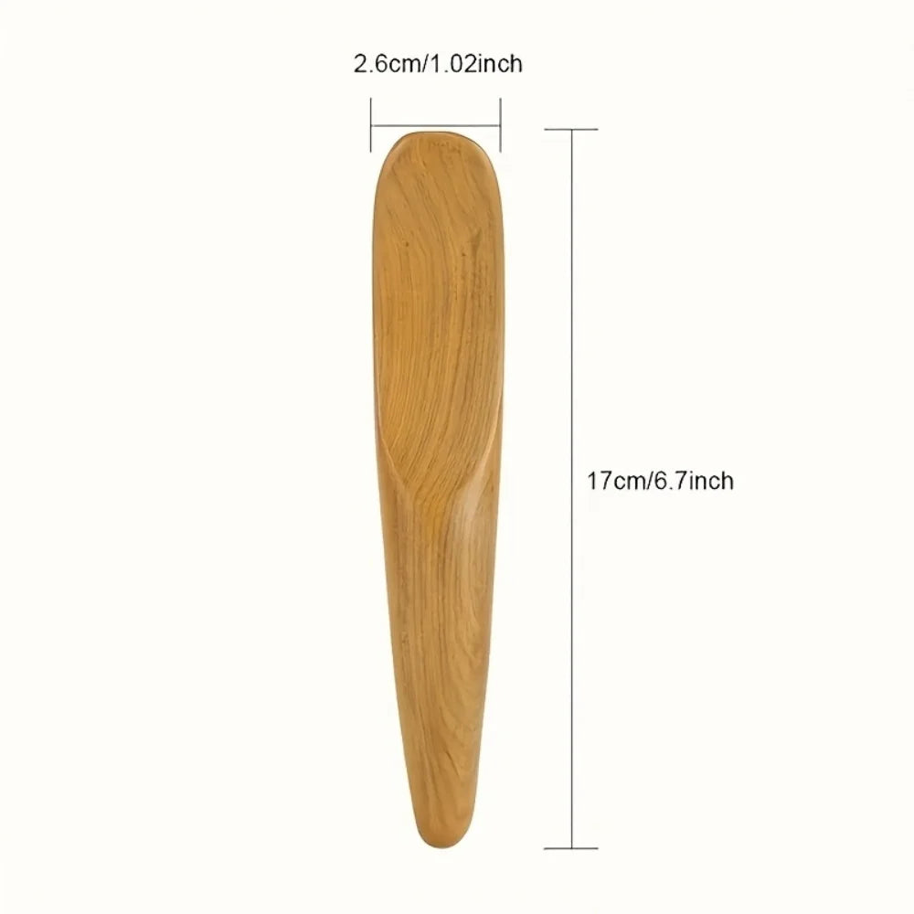 1 Portable Wooden Massage Stick, a Handheld Scraping Tool for Muscle Relaxation, Suitable for Use on Arms, Legs, and the Entire Body
