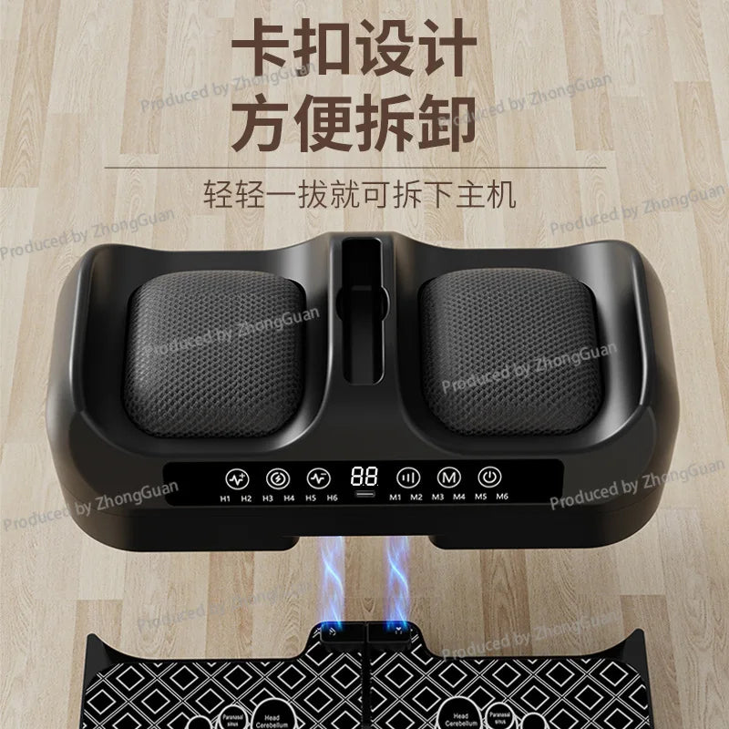 Multifunctional Foot Massager Pulse Kneading Heat Therapy Dual Frequency Red Light Physiotherapy Massager EMS Foot Therapy