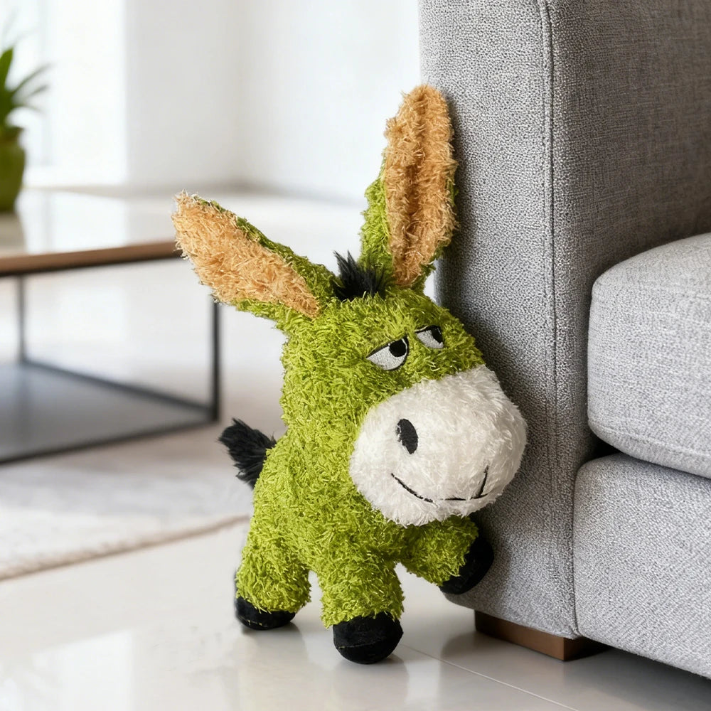 Pet Bite-Resistant Plush Interactive Toy with Sound, Featuring a Quirky Donkey Design, Suitable for Large, Medium, and Small Pets Such as Cats and Dogs, with Double-Layer Fabric and Built-In Airbag