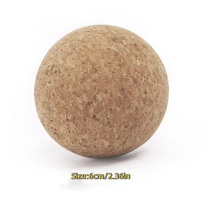 Cork Massage Ball Back Massage Foot Massager Yoga Ball Tension Release Therapy Myofascial Ball Relax Muscles Trigger Point