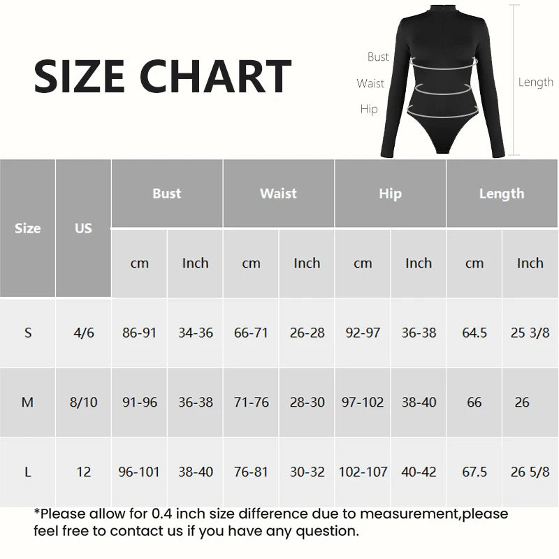 Shapewear Bodysuit for Women Seamless Briefs Shapewear Tummy Control Bodysuits Zip Front Long Sleeve Tops Bodysuit