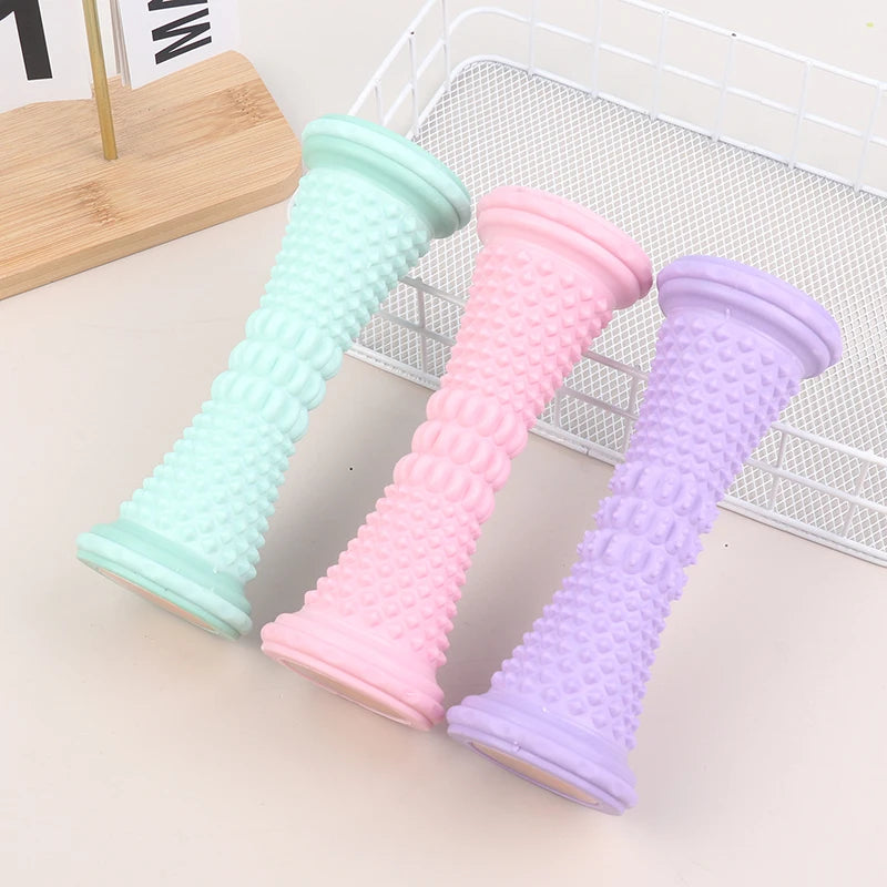 Muscle Relaxation Pain Relief Care Foot Massager Roller Yoga Massage Ball Plantar Fascia Roller Plastic Manual Foot Massager