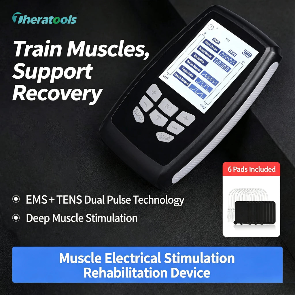 TENS Unit EMS Muscle Massager Electrical Pulse Stimulation Therapy Pad Pain Relief Muscle Relaxation Device HomePhysical Therapy