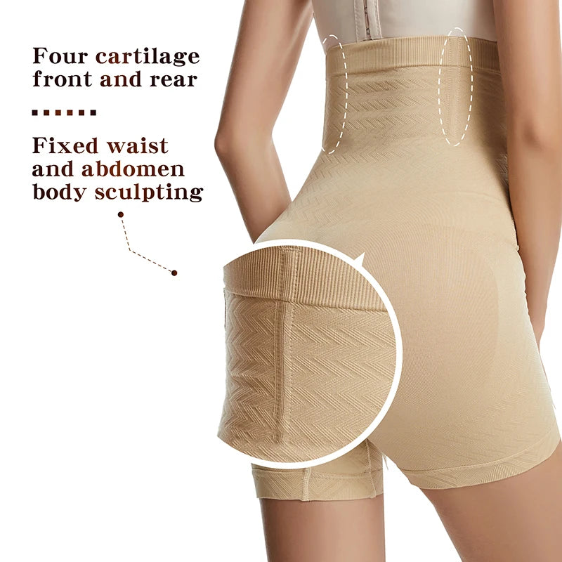Shapewear for Women Tummy Control Body Shaper Fajas Shorts with Hook Butt Lifter Panties High Waisted Underwear Slimming Panties
