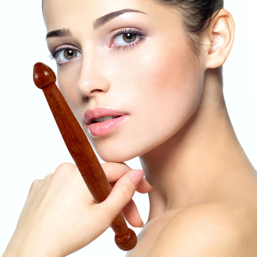 1PCS Wooden Reflexology Sticks Foot Hand Massage Wooden Stick Tools Thai Face Neck Back Waist Massager Trigger Points