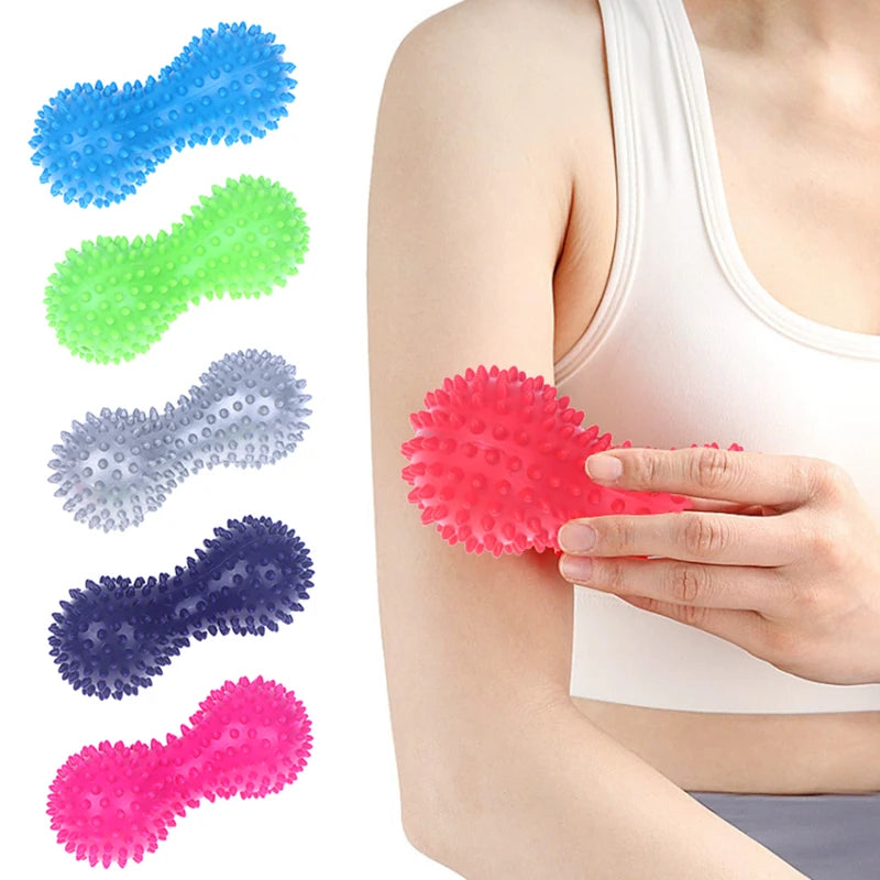 Peanut Massage Spiky Ball Training Muscle Pain Stress Foot Massager Relaxation Myofascial Balls For Plantar Massage Tools
