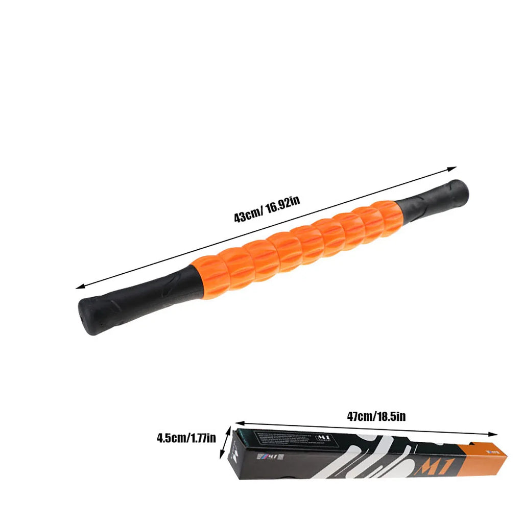 Gear Massage Stick Yoga Deep Muscle Relaxation Massage Shaft Personal Training Fascia Roller Plastic Roller Stick Shaft Fitness