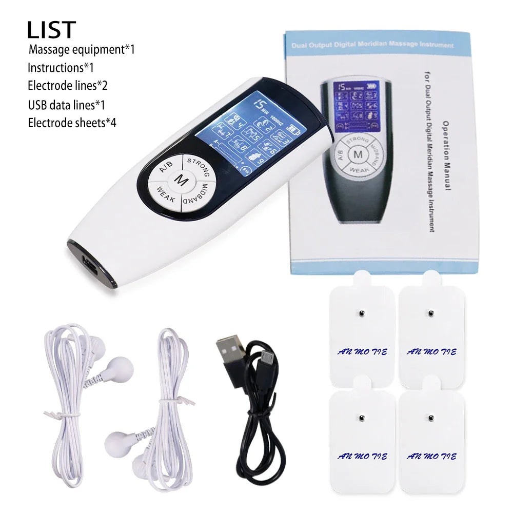 TENS Massager Cross Acupuncture Moxibustion EMS Muscle Stimulator for Electrostimulator Whole Body Massage Digital Machine
