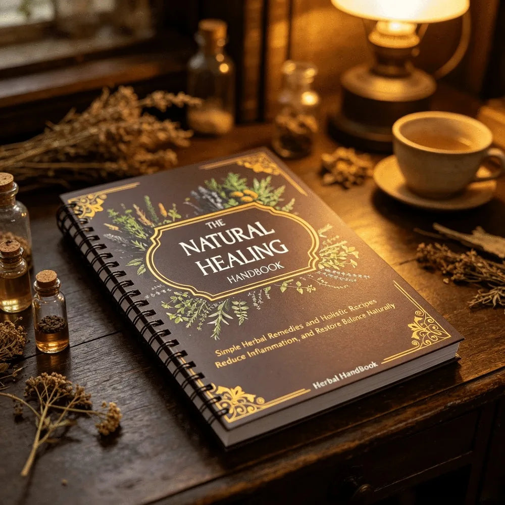 The Natural Healing Handbook English Herbal Wellness Fans Spiral Bound Herbal Remedies Holistic Health Guide Free Shipping