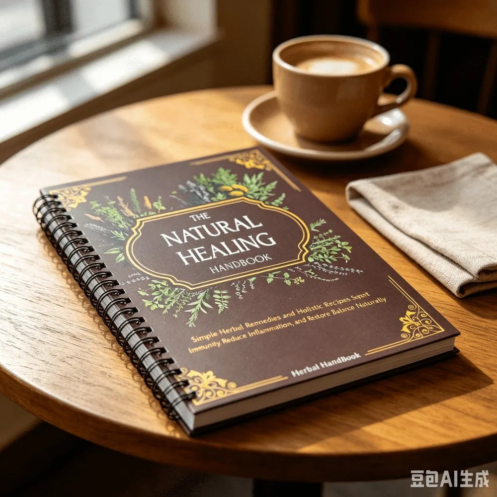 The Natural Healing Handbook English Herbal Wellness Fans Spiral Bound Herbal Remedies Holistic Health Guide Free Shipping