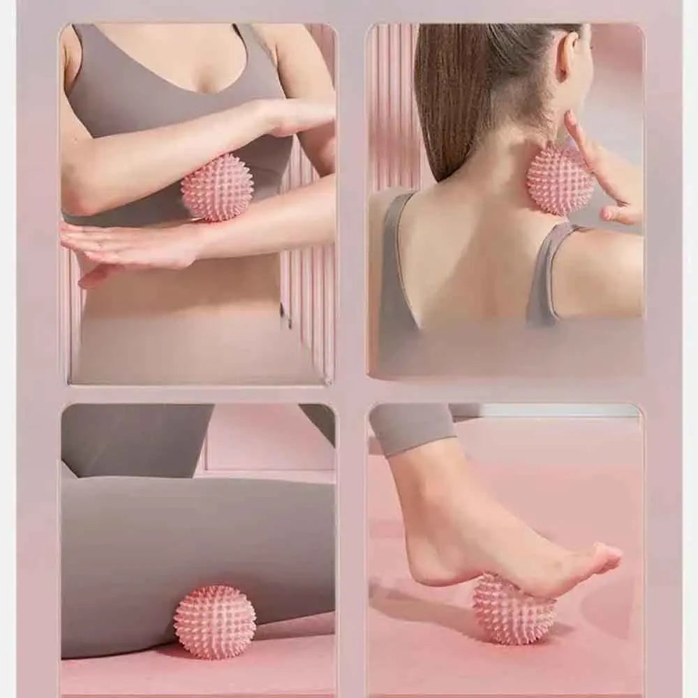 Spiky Hedgehog Massage Ball Deep Tissue Trigger Point Myofascial Release Muscle Pain Relief Yoga Shoulder Neck Foot Relaxation