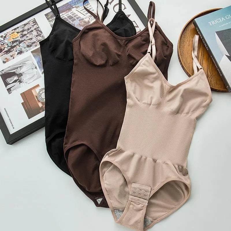 Plus Size Bodysuit Shapewear Women's Tummy Control Sculpting Bodysuit Body Shaping One-piece Underwear Slimming Shapewear
