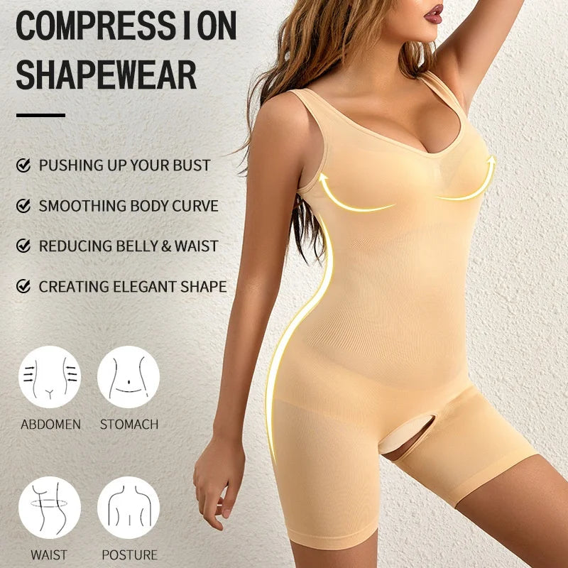 Shapewear Women's Postpartum Waist and Belly Shapewear Open-file Large-size Beauty Tight-fitting Chest Support Shapewear
