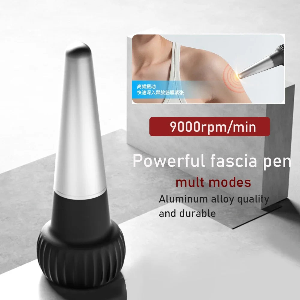 Acupuncture Fascia Pen Deep Tissue Vibration Massager Reflexology Body Massage Tool Trigger Point Massage Stick Muscle Relax