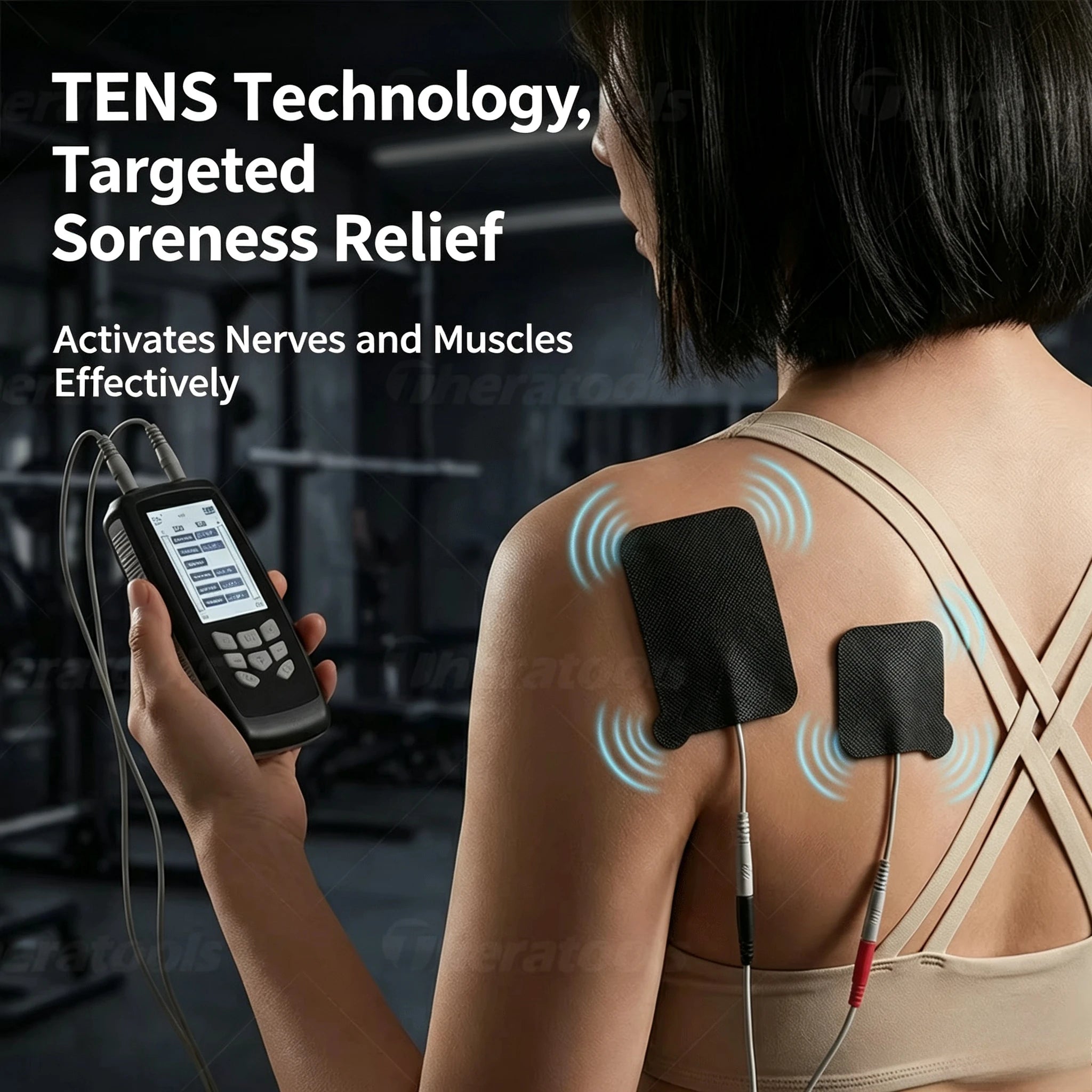 TENS Unit EMS Muscle Massager Electrical Pulse Stimulation Therapy Pad Pain Relief Muscle Relaxation Device HomePhysical Therapy