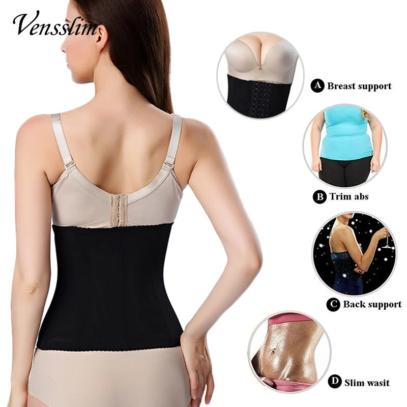 Plus Size Slimming Shapewear Women Dress Waist Trainer Body Shaper Underwear Modeling Belt Strap Tummy Trimmer Corset