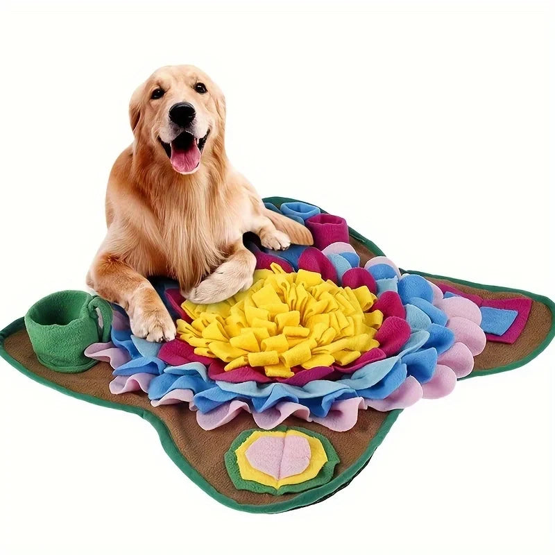 Pet Sniffing Training Mat Dogs Cats Slow Food Mat Educational Stress Relief Bite Resistant Pets Eco-friendly Training Blanket