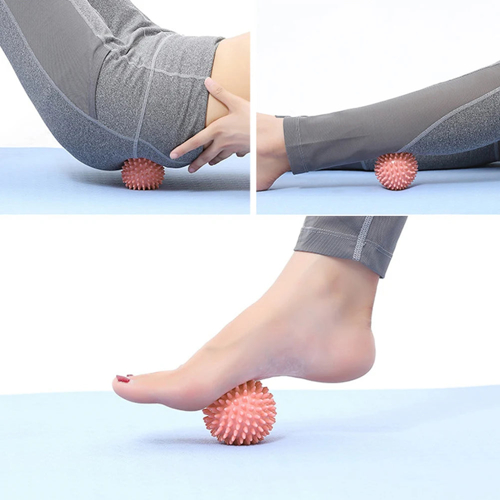 Foot Massage Ball With Spikes Pilates Yoga Sports Fitness Muscle Relaxation Massage Ball Plantar Fasciitis Therapy Ball for Hand