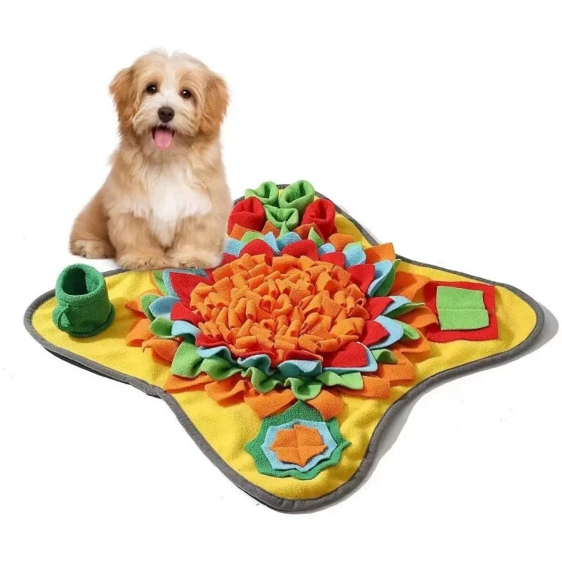 Pet Sniffing Training Mat Dogs Cats Slow Food Mat Educational Stress Relief Bite Resistant Pets Eco-friendly Training Blanket