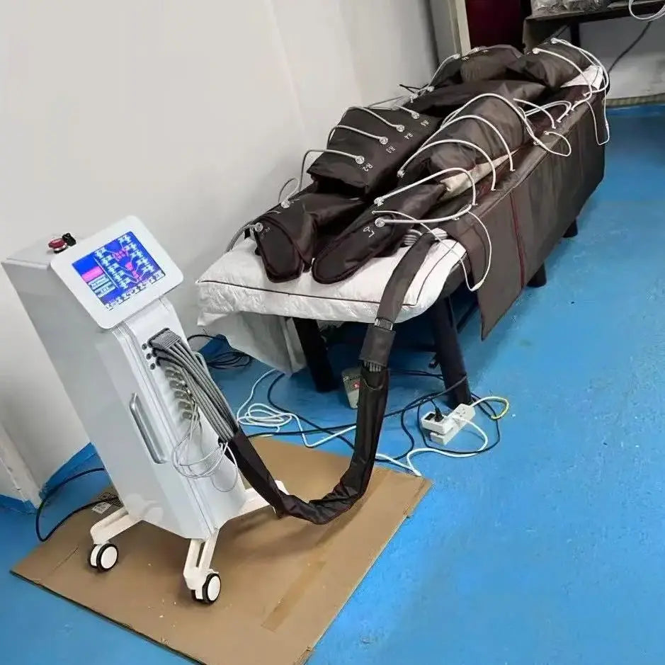 Infr Lymphatic Drainage Massage 3 In 1 Pressotherapy  Presoterapia Machine With EMS Heating Body Massage Sauna Blanket