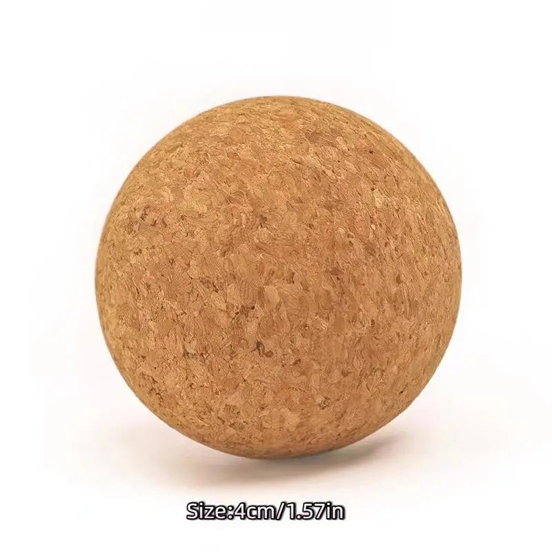 Cork Massage Ball Back Massage Foot Massager Yoga Ball Tension Release Therapy Myofascial Ball Relax Muscles Trigger Point【SMQ】