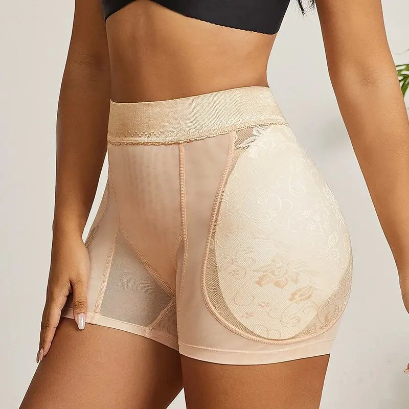 Shapewear Women High Waist Panty Control Panties Body Shaper Seamless Brief Lace Hip Lifte Padded Booty Shaper Hip Enhancer