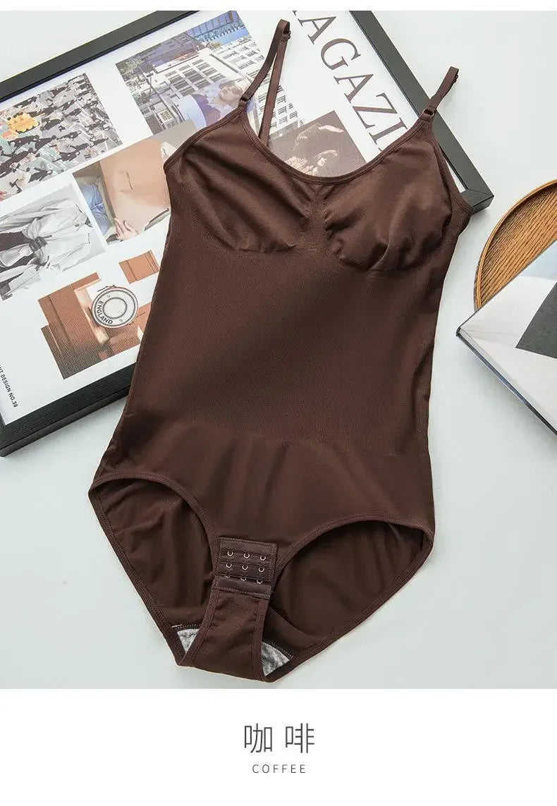 Plus Size Bodysuit Shapewear Women's Tummy Control Sculpting Bodysuit Body Shaping One-piece Underwear Slimming Shapewear